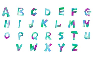 Alphabet set for cards and gifts and kids and kindergarten and stickers and hobbies