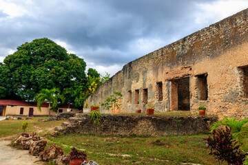 Fototapeta na wymiar Ruins of Mtoni palace in Zanzibar, Tanzania
