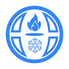 Global or Globe world icon