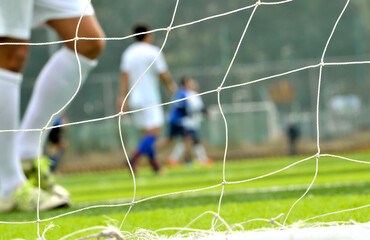 soccer player on the grass