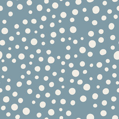 Naklejka na ściany i meble Seamless Pattern with hand drawn random dots.