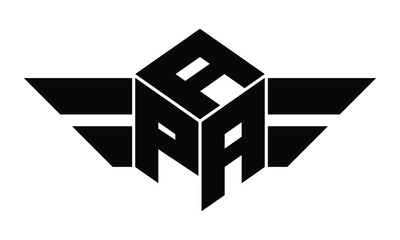 APA three letter gaming logo in polygon cube shape logo design vector template. wordmark logo | emblem logo | monogram logo | initial letter logo | sports logo | minimalist logo | typography logo | - obrazy, fototapety, plakaty