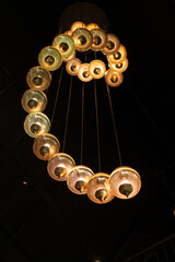 chandelier on the ceiling