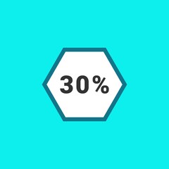  statistics percentage pie chart vector icon illustration sign