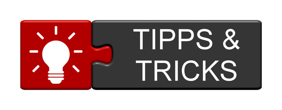 Puzzle Button zeigt Tipps und Tricks