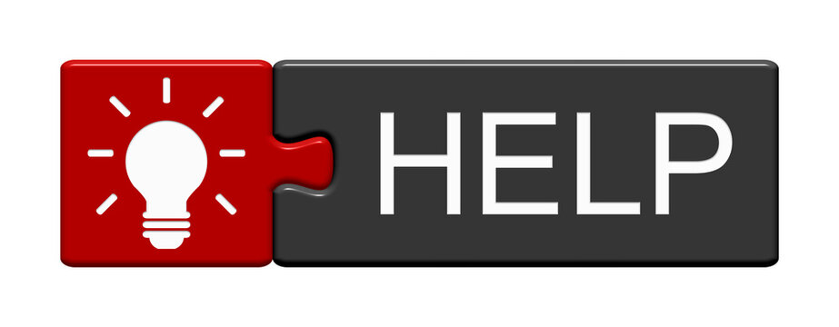 Puzzle Button zeigt Help - Hilfe