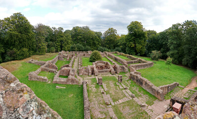 Monastery Ruin near Heidelberg Germany - Kloster Ruine Panorama