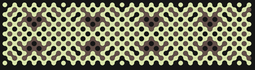 Multicolor truchet tiling connections illustration