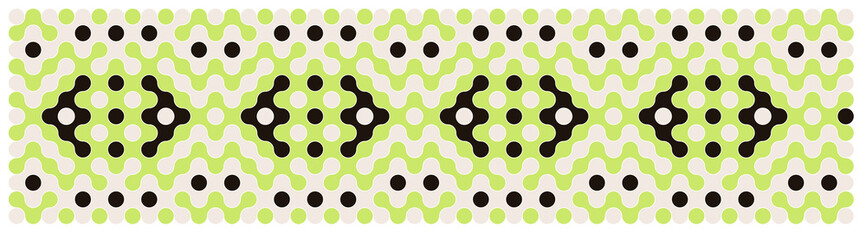 Multicolor truchet tiling connections illustration