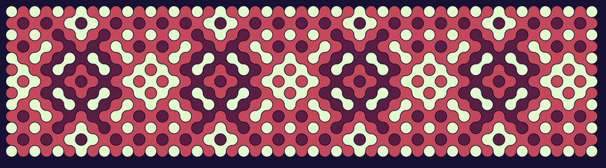 Multicolor truchet tiling connections illustration