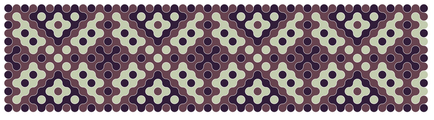 Multicolor truchet tiling connections illustration
