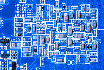 
Abstract,close up of Mainboard Electronic background.
(logic board,cpu motherboard,circuit,system board,mobo)
