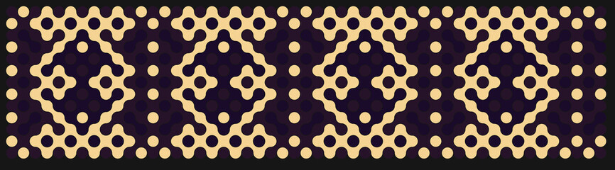 Multicolor truchet tiling connections illustration