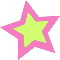 Star illustration on a white background