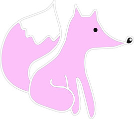 Cute Fox illustration on a white background
