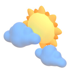 Brighty in 3d render for graphic asset web presentation or other