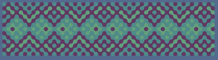 Multicolor truchet tiling connections illustration