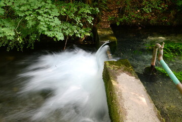 Wehr an der Alme nahe der Almequelle