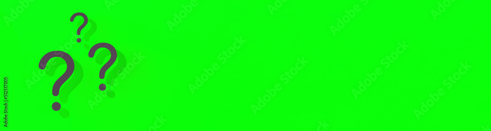 Fototapete question marks with shadow on yellow background.technical support. answers to questions. banner for 