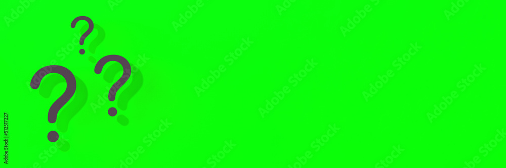 Fototapete question marks with shadow on yellow background.technical support. answers to questions. banner for 