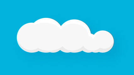 Cloud on a blue background