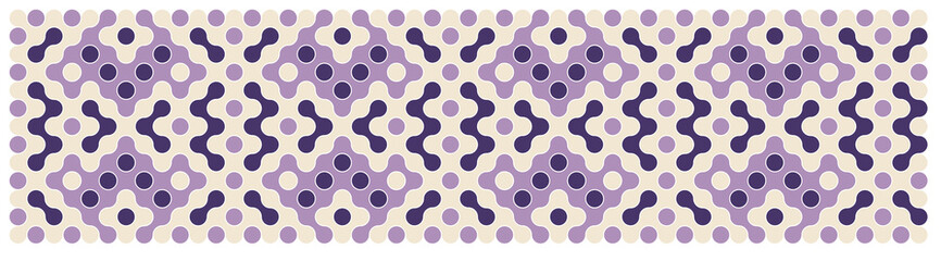 Multicolor truchet tiling connections illustration