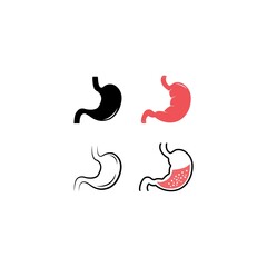stomach care icon designs concept vector illustration