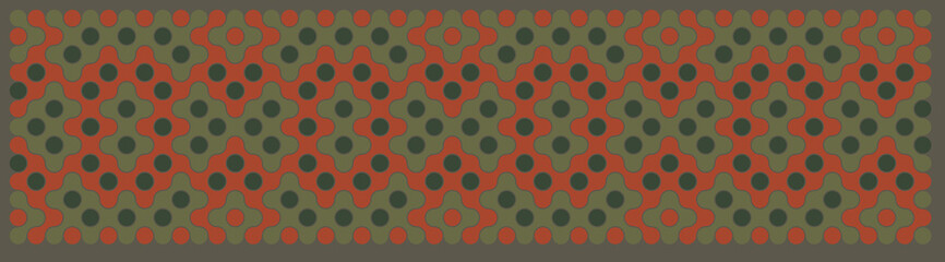 Multicolor truchet tiling connections illustration