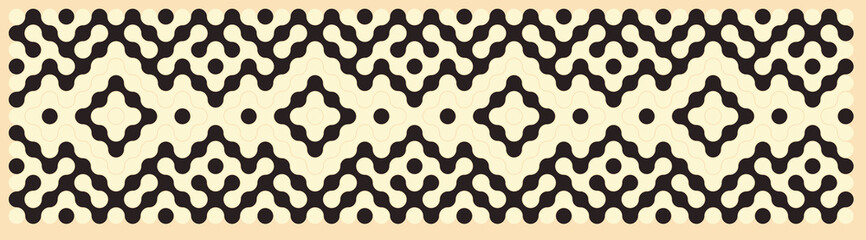 Multicolor truchet tiling connections illustration