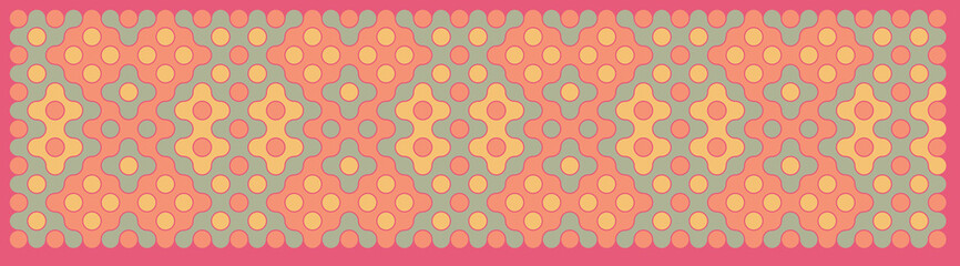 Multicolor truchet tiling connections illustration