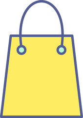 Unique Shopping Bag Vector Icon