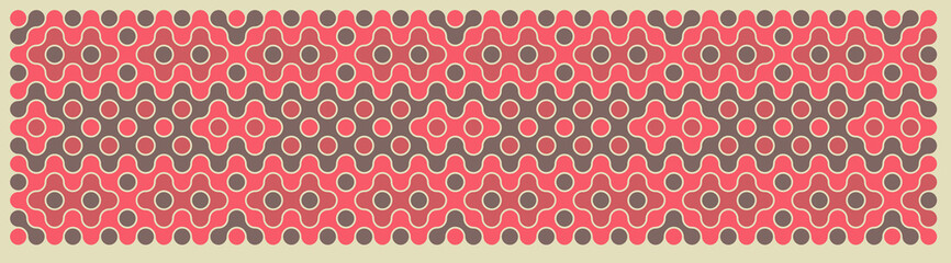 Multicolor truchet tiling connections illustration