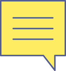 Fototapeta premium Unique Single Chat Bubble Vector Icon