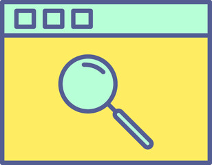 Unique Browser Vector Icon