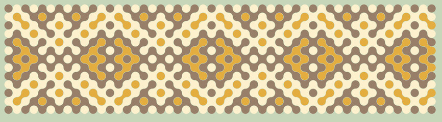 Multicolor truchet tiling connections illustration