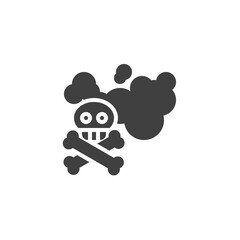Air pollution vector icon