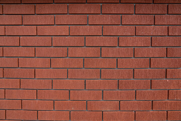 Fototapeta premium brick background. red grunge brick wall, abstract background texture with old dirty and vintage style pattern.