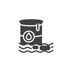 Oil pollution vector icon