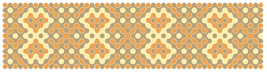 Multicolor truchet tiling connections illustration