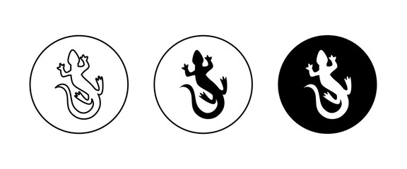 animal vector lizard salamander gecko crocodile and reptiles icon, sign, symbol, logo, illustration, editable stroke, flat design style isolated on white linear