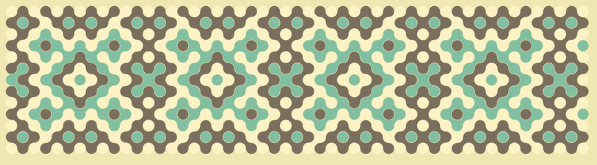 Multicolor truchet tiling connections illustration