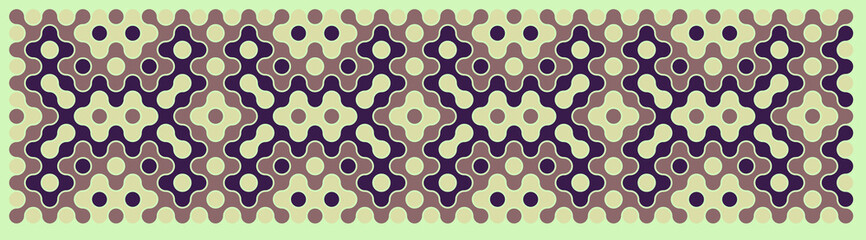 Multicolor truchet tiling connections illustration