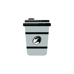 coffee cup icon flat style