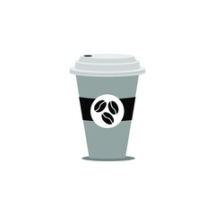 coffee cup icon flat style