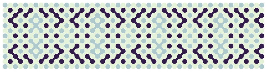Multicolor truchet tiling connections illustration