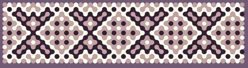 Multicolor truchet tiling connections illustration