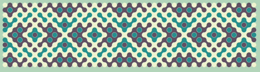 Multicolor truchet tiling connections illustration