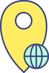 Global Locations Vector Icon