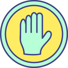 Obraz premium Halt Vector Icon