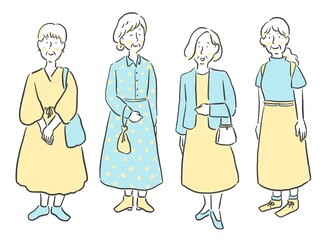 いろんなシニア女性
